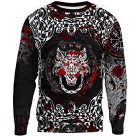 Viking Sweatshirt - Fenrir Viking Blood 3D RLT12 - Wonder Print Shop