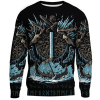 Viking Sweatshirt - Isaz Rune RLT12 - Wonder Print Shop