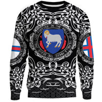 Viking Sweatshirt - Faroe Islands Viking Pattern RLT12 - Wonder Print Shop