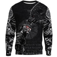 Viking Sweatshirt - Ragnar and Wolf RLT12 - Wonder Print Shop