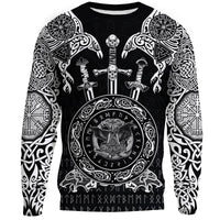 Viking Sweatshirts - Huginn and Muniin With Mjolnir RLT12 - Wonder Print Shop