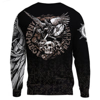 Viking Warrior Sweatshirts Odin Tattoo RLT12 - Wonder Print Shop
