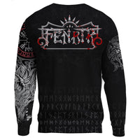 Viking Vikings Blood Sweatshirt Fenrir Blood RLT12 - Wonder Print Shop