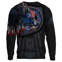 Viking Sweatshirts - Viking Fenrir Wolf 3D RLT12 - Wonder Print Shop