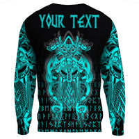 (Custom ) Viking Tyr Tattoo Cyan Sweatshirts RLT12 - Wonder Print Shop