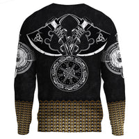 Viking Sweatshirt - Armor Odin RLT12 - Wonder Print Shop