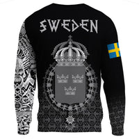 Viking Sweatshirt - Sweden Coat Of Arms RLT12 - Wonder Print Shop