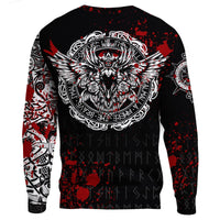 Viking Sweatshirt, Raven Blood RLT12 - Wonder Print Shop