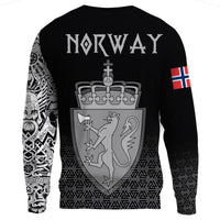 Viking Sweatshirt - Norway Coat Of Arms RLT12 - Wonder Print Shop