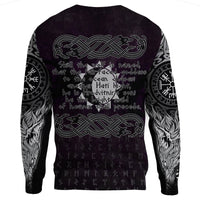 Viking Sweatshirt - Hati and Skoll Valknut RLT12 - Wonder Print Shop
