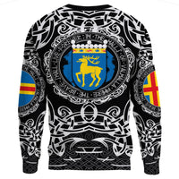 Viking Sweatshirt - Aland Islands Viking Pattern RLT12 - Wonder Print Shop