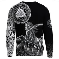 Viking Sweatshirt - Sleipnir Odin RLT12 - Wonder Print Shop