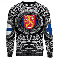 Viking Sweatshirt - Finland Viking Pattern RLT12 - Wonder Print Shop