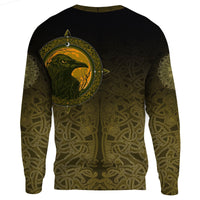 Viking, Ethnic Odin Raven Gold RLT12 - Wonder Print Shop