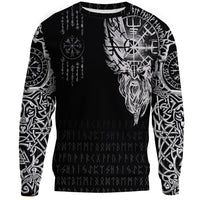 Viking Clothing Viking Compass Vegvisir Tattoo Sweatshirts RLT12 - Wonder Print Shop