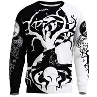 Viking Sweatshirt - Ying Yang Celtic Tree RLT12 - Wonder Print Shop