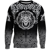 Fenrir Valhalla Sweatshirt - Ornate Pattern 1 RLT12 - Wonder Print Shop