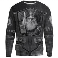 Viking Clothing Armor 3D Style Viking Odin Tattoo Sweatshirts RLT12 - Wonder Print Shop
