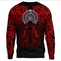Viking Clothing Viking Odin Helm Of Awe (Red) Sweatshirts RLT12 - Wonder Print Shop