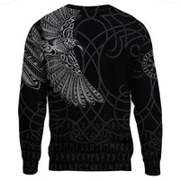 Viking Clothing Viking Odins Raven Tattoo Sweatshirts RLT12 - Wonder Print Shop