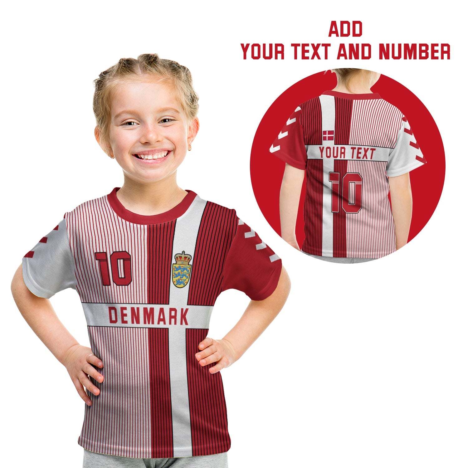custom-personalised-denmark-football-t-shirt-kid-come-on-denmark-custom-text-and-number