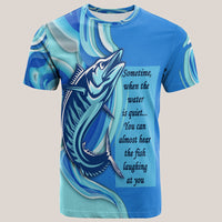 Fathers Day Fishing Quotes T Shirt Ocean Wave Style - Wonder Print Shop