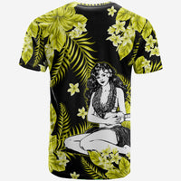Hawaii Summer Colorful Hula Girl T Shirt Yellow LT6 - Wonder Print Shop