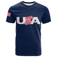 Custom Baseball 2023 USA T Shirt Blue Style LT6 - Wonder Print Shop