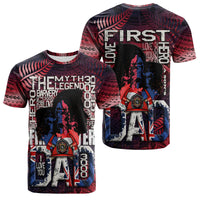 Fathers Day New Zealand Firefighter Dad T Shirt Maori Pattern Style - Wonder Print Shop