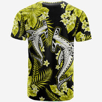 Hawaii Summer Colorful Shark T Shirt Yellow LT6 - Wonder Print Shop