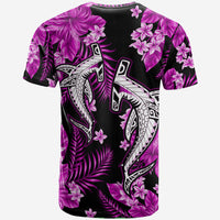 Hawaii Summer Colorful Shark T Shirt Purple LT6 - Wonder Print Shop