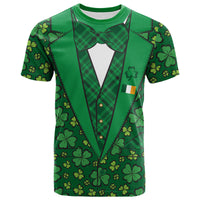St Patrick's Day T Shirt Suit Four Leaves Clover Style LT6 - Wonder Print Shop
