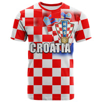Custom Croatia Soccer Champions In My Heart T Shirt LT6 - Wonder Print Shop