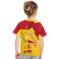 Spain Football Champions T Shirt Spain Flag With Soccer Ball - Wonder Print Shop