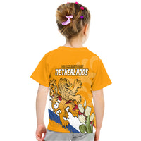 Netherlands Football Flag Mix Tulip Flower T Shirt - Wonder Print Shop
