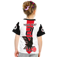 Custom Japan Football T Shirt The Yatagarasu Holding A Red Ball - Wonder Print Shop