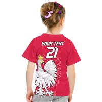 Custom Poland Football Coat of Arms No1 T Shirt - Wonder Print Shop