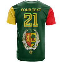 Custom Senegal Football Lion of Teranga T Shirt - Wonder Print Shop