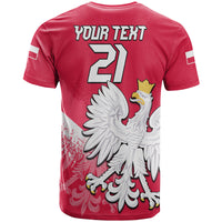 Custom Poland Football Coat of Arms No2 T Shirt - Wonder Print Shop