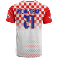 Custom Croatia Hrvatska Football Vibe T Shirt - Wonder Print Shop