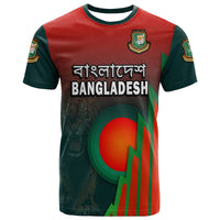 Custom Bangladesh Bangla Tigers Cricket T Shirt Tigers and Bangladesh Flag - Wonder Print Shop