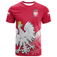Custom Poland Football Coat of Arms No2 T Shirt - Wonder Print Shop