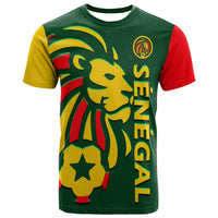 Senegal Football Lion of Teranga T Shirt - Wonder Print Shop
