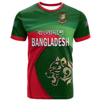 Custom Bangladesh Cricket Team T Shirt Bangla Tigers Simple - Wonder Print Shop