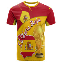 Spain Football Champions T Shirt Spain Flag With Soccer Ball - Wonder Print Shop