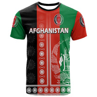 Custom Afghanistan Mens Cricket Team Afghan Traditional Pattern T Shirt - Wonder Print Shop