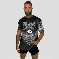 Viking T Shirt Viking Gym Vegvisir Style "No Pain No Gain" RLT12 - Wonder Print Shop