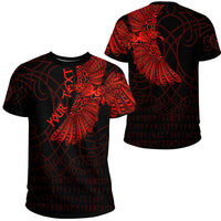 Custom Viking Clothing Viking Odins Celtic Ravens Red Version T Shirt RLT12 - Wonder Print Shop