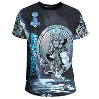 Custom Viking Clothing Viking Thor Norse God of Thunder T Shirt RLT12 - Wonder Print Shop