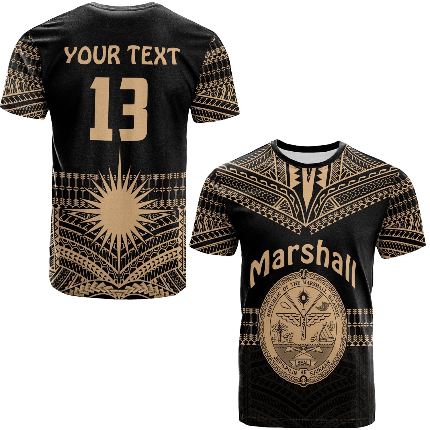 custom-text-and-number-marshall-islands-t-shirt-best-tattoo-version-golden